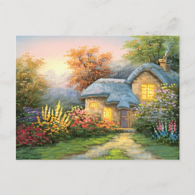 Carte Postale Peinture D'Un Cottage Privé (Devant)