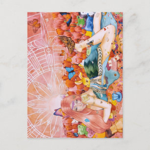 Carte Postale Peinture d'une femme titre : L'Après-midi