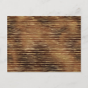 Carte Postale Peinture en aérosol marron bronze Horizontale Doré