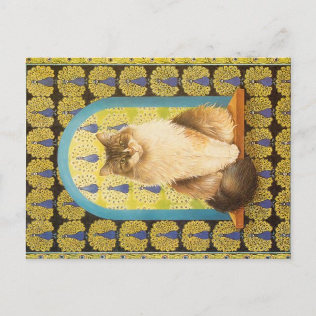 CARTE POSTALE PEINTURE EN CHAT (Devant)