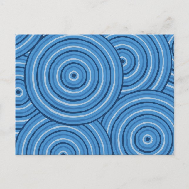 Carte Postale Peinture en ligne autochtone (Devant)