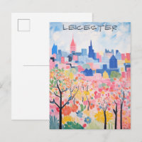 Peinture esthétique de la ville de voyage de Leice