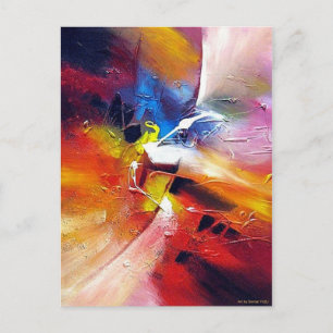 Carte Postale Peinture expressionnisme abstrait