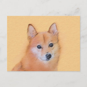 Carte Postale Peinture finlandaise Spitz - Jote Original Chien A