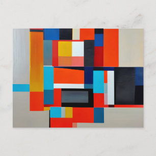 Carte Postale Peinture géométrique Art Abstrait