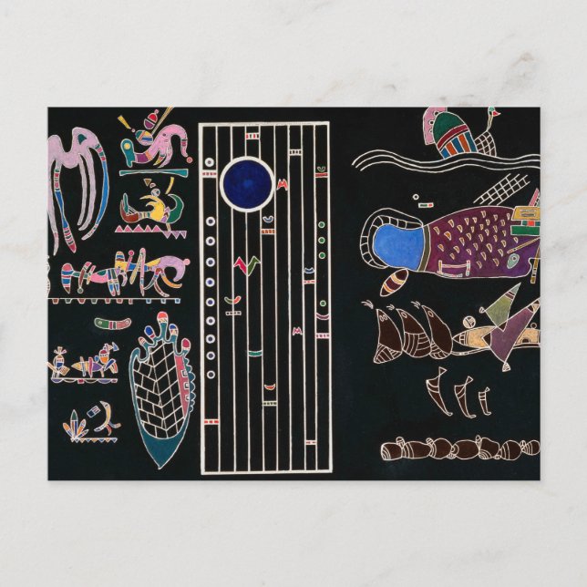 Carte Postale Peinture inachevée par Wassily Kandinsky (Devant)