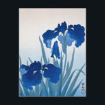 Carte Postale Peinture Iris Fleurs par Ohara Koson<br><div class="desc">Iris Flowers (1925-1936) Peinture d'Ohara Koson</div>