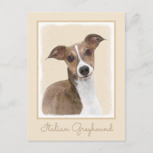 Carte Postale Peinture italienne Greyhound - Cute Original Chien