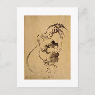 Carte Postale Peinture japonaise ancienne, vers 1800. Japon.