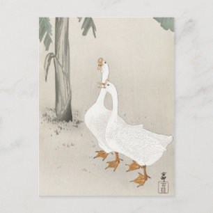 Carte Postale Peinture japonaise par Ohara koson, vintage小 古 邨 の