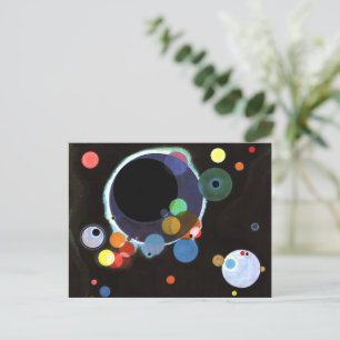 Carte Postale Peinture Kandinsky, Plusieurs cercles