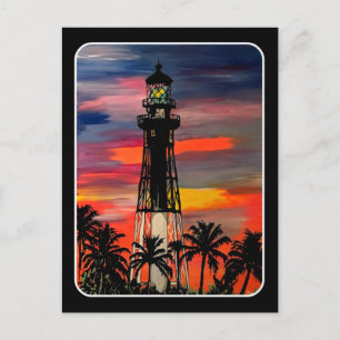 Carte Postale peinture 'Lighthouse Pop!' sur un