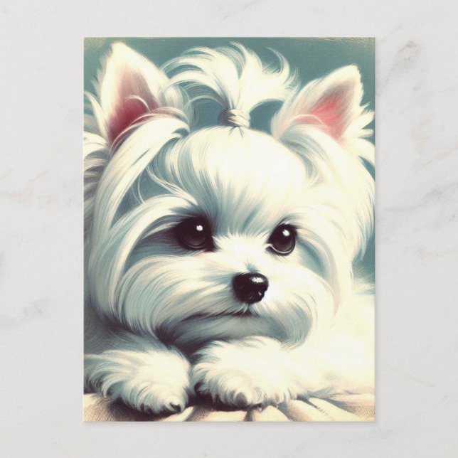 Carte Postale Peinture maltaise vintage (Devant)