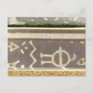 Carte Postale Peinture Motif Tribale contemporaine