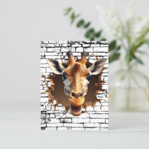 Carte Postale Peinture murale 3D - Safari réaliste