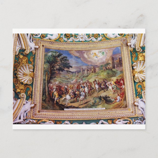 Carte Postale Peinture murale dans le musée de Vatican (Devant)