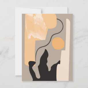 Carte Postale Peinture murale minimaliste