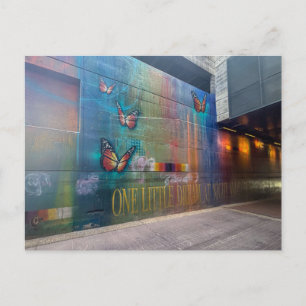Carte Postale Peinture murale papillon