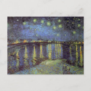 Carte Postale Peinture nocturne étoilée de Van Gogh
