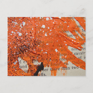 Carte Postale Peinture orange Abstraite