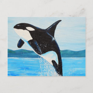 Carte Postale Peinture Orca