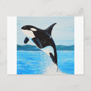 Carte Postale Peinture Orca