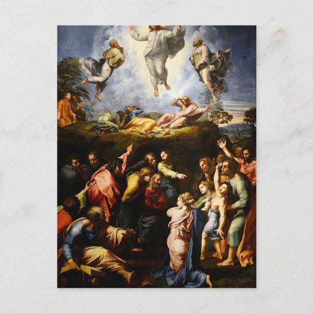 Carte Postale Peinture originale "la Transfiguration" Raffaello (Devant)