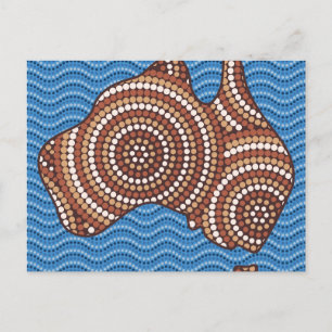 Carte Postale Peinture par points en Australie