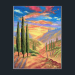 Carte Postale Peinture Paysage Toscane - Multi<br><div class="desc">Cette peinture paysagère toscane a été créée dans un milieu pétrolier. Il peut être acheté dans de nombreuses gammes de produits différentes : t-shirts, sacs, porte - clés, mousepads, cartes, tasses, boutons, vêtements, aimant, carte postale, autocollant, sacs, porte - clés, tablier, chaussures, skateboard, affiche, cravate, etc. Voir plus à l'adresse...</div>