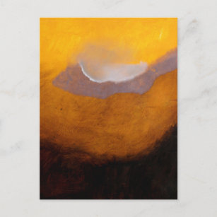 Carte Postale Peinture paysagère Abstraite avec nuage