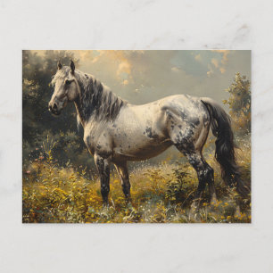 Carte Postale Peinture paysagère Wild Mustang