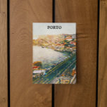 Carte Postale Peinture pétrolière étonnante Porto Portugal<br><div class="desc">Il s'agit d'une extraordinaire peinture à l'huile de Porto Portugal sur une carte postale qui offre une vue sur la ville portugaise avec sa belle architecture. Grande illustration et idée cadeau de cette destination de voyage populaire en Europe. Achetez ce produit maintenant comme souvenir de voyage pour chaque touriste et...</div>