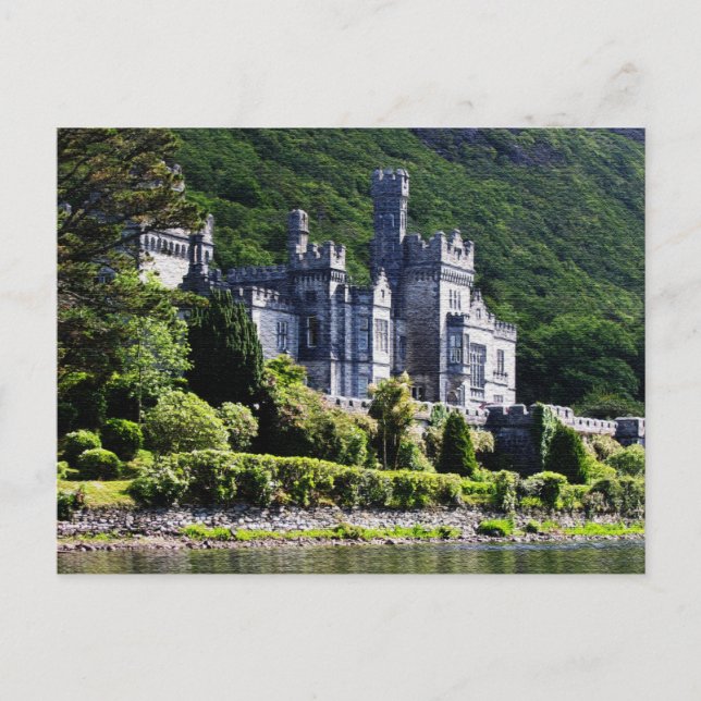 Carte Postale Peinture photo Abbaye de Kylemore (Devant)