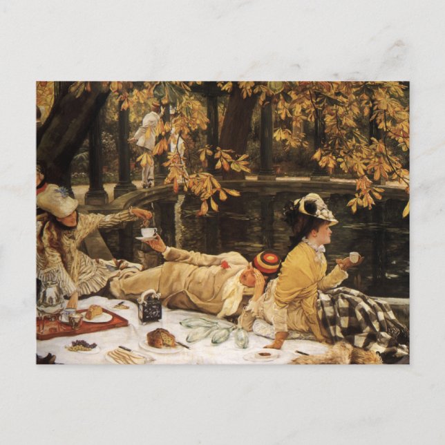 Carte Postale Peinture pique-nique (Devant)