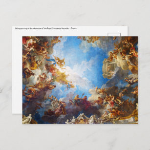 Carte Postale Peinture plafond Hercules au Château de Versailles
