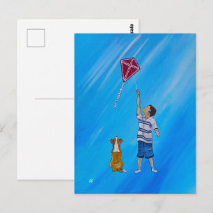 Carte Postale Peinture plus légère que l'air par Alfred Fox