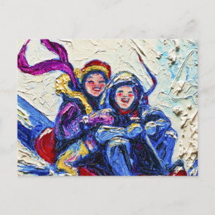 Carte Postale Peinture pour enfants