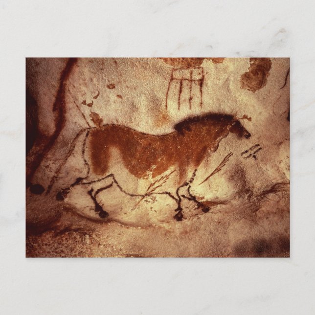 Carte Postale Peinture rocheuse d'un cheval, c.17000 av. (Devant)