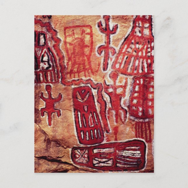 Carte Postale Peinture rupestre préhistorique (Devant)