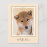 Peinture Shiba Inu (Rouge) - Art Chien original