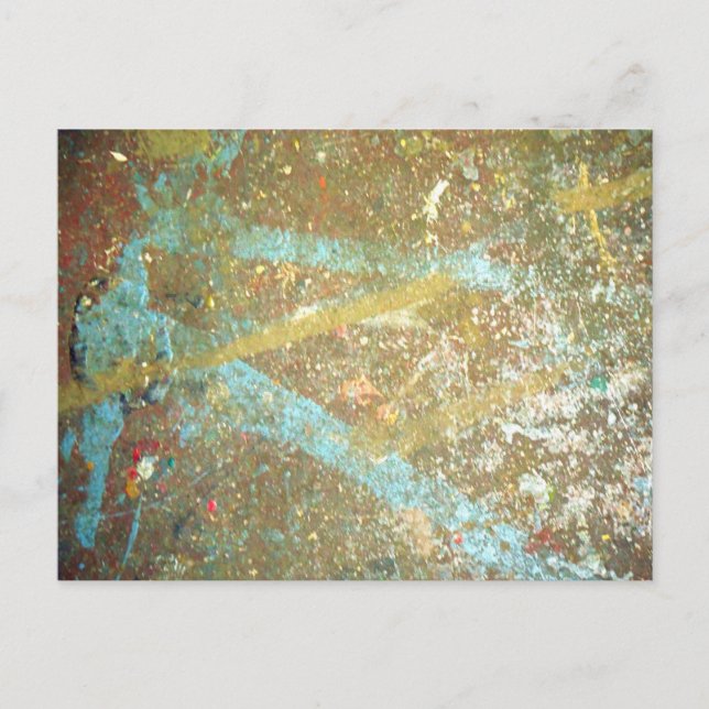 Carte postale Peinture Splatter (Devant)