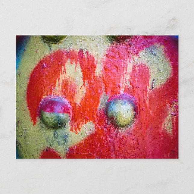 Carte Postale Peinture Spray Abstraite Art 02 (Devant)