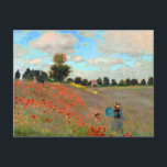 Carte Postale Peinture sur le champ de pavot par Claude Monet (1<br><div class="desc">Peinture sur le champ de pavot par Claude Monet (1873)</div>