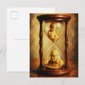 Carte Postale Peinture symbolique du passage de la vie en sablie