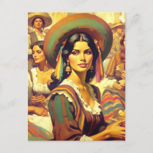 Carte Postale Peinture vintage Latina