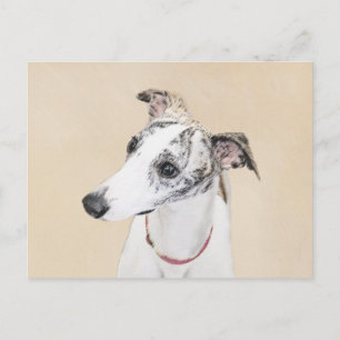 Carte Postale Peinture Whippet - Jolie art original chien