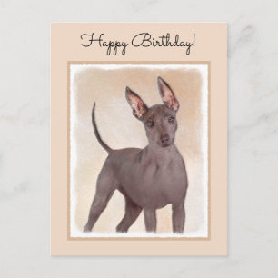Carte Postale Peinture Xoloitzcuintli - Cute Original Chien Art