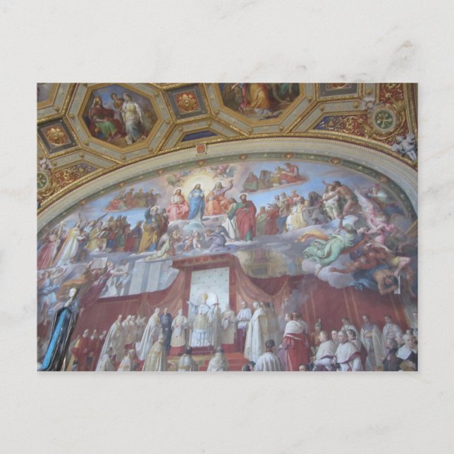 Carte Postale Peintures de plafond en fresque Rome (Devant)