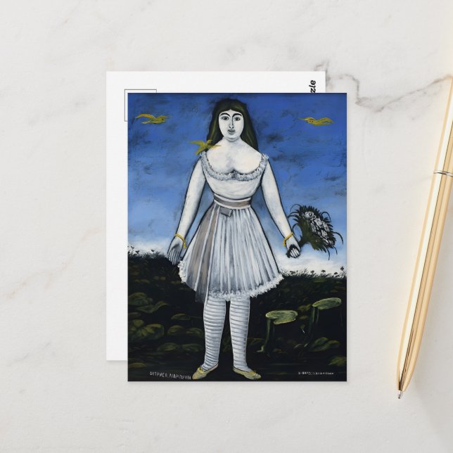 Carte Postale Peintures du peintre géorgien Niko Pirosmani (Devant/Arrière en situation)