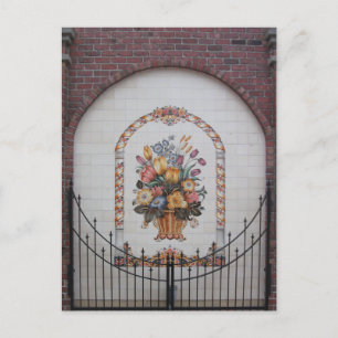 Carte Postale Peintures murales, Cour Klokkenspel, Pella, Iowa